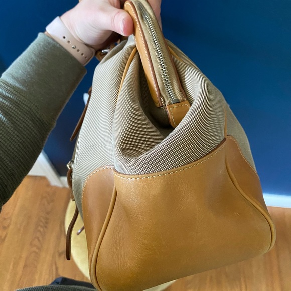 PRADA Vitello Daino Trimmed Canapa Logo Frame Bag - Picture 14 of 17